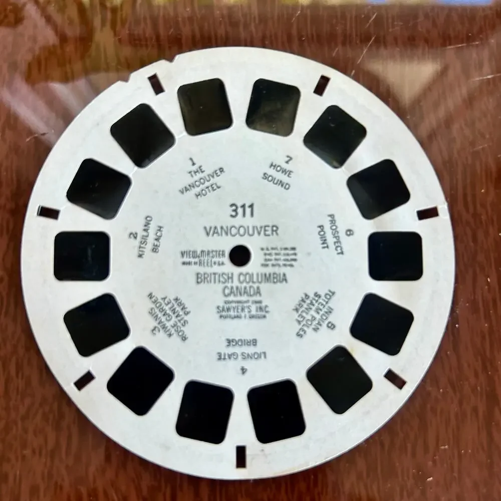 Vintage View-Master Reels – Bryce Canyon & Vancouver – Sawyer’s Inc. 1950s/60s